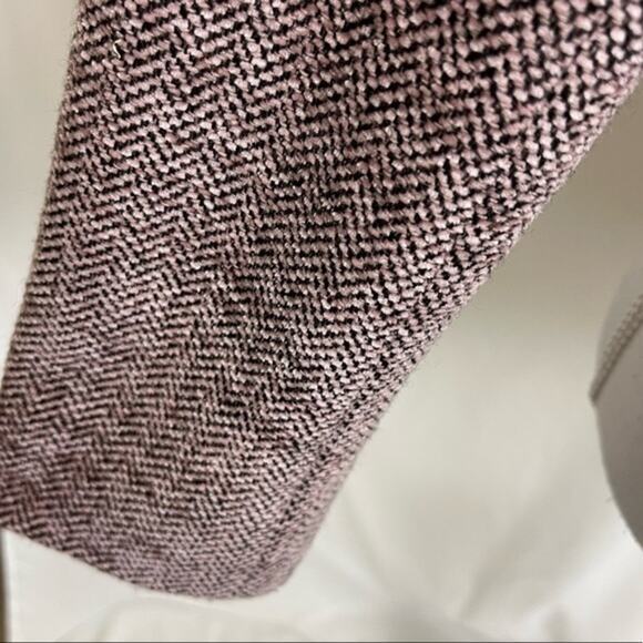 Austin Reed Rose & Black Tweed Wool Blend  Academia Jacket Blazer NWOT Size 6 - Picture 6 of 14
